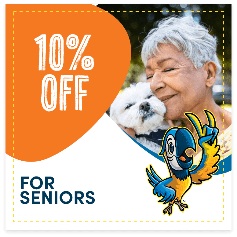 10% OFF - For Seniors